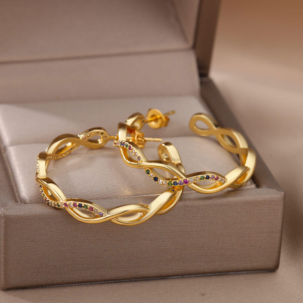 Julenissa | Orecchini Onda in Oro 18K