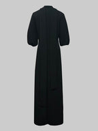 Abito Maxi Elegante con Bottoni Laterali