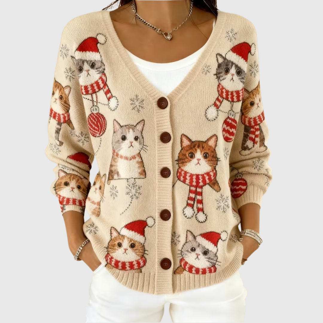 Cardigan in maglia comodo con bottoni