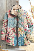 Karoline™ | Giacca trapuntata in patchwork floreale