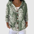 Cardigan a maglia con cappuccio