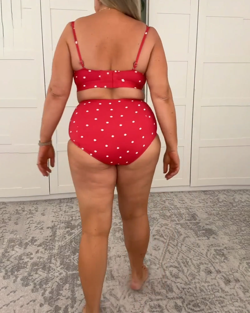 Bikini Sexy a Pois a Due Pezzi