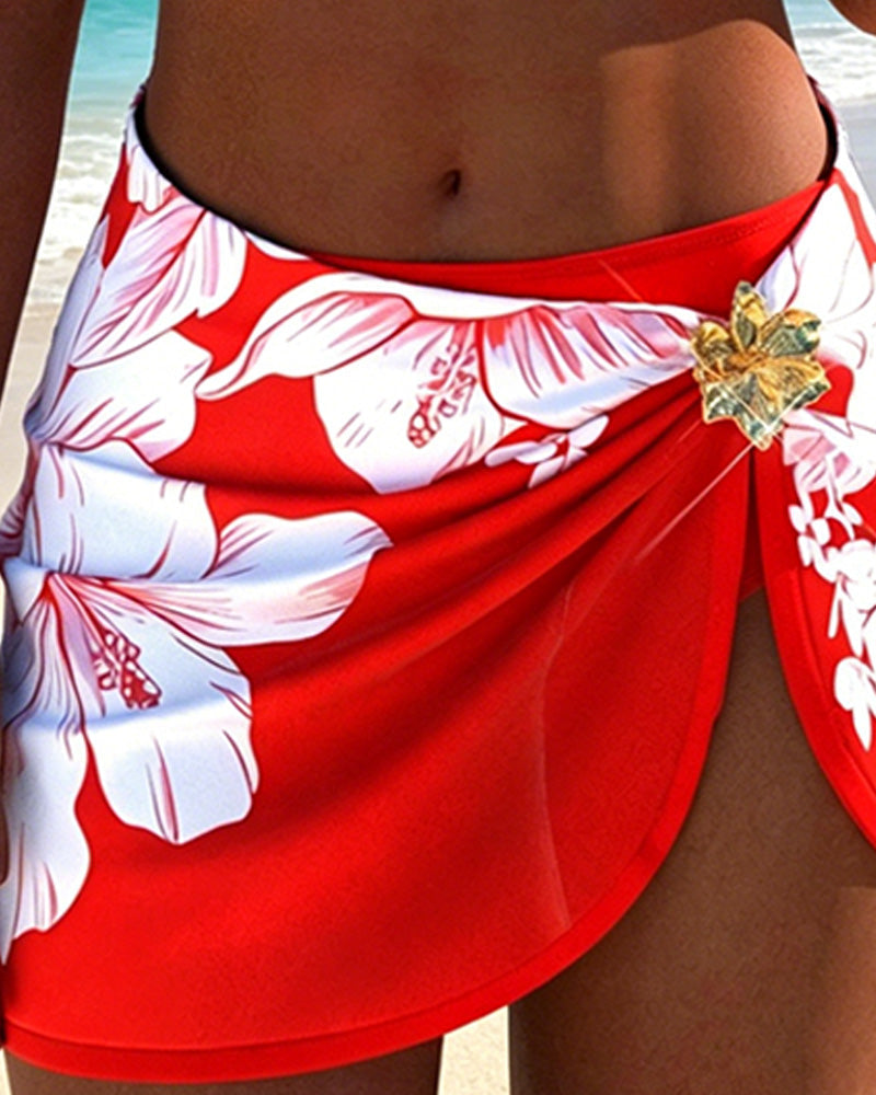Bikini Fleur D'Hibiscus Stile Gonna