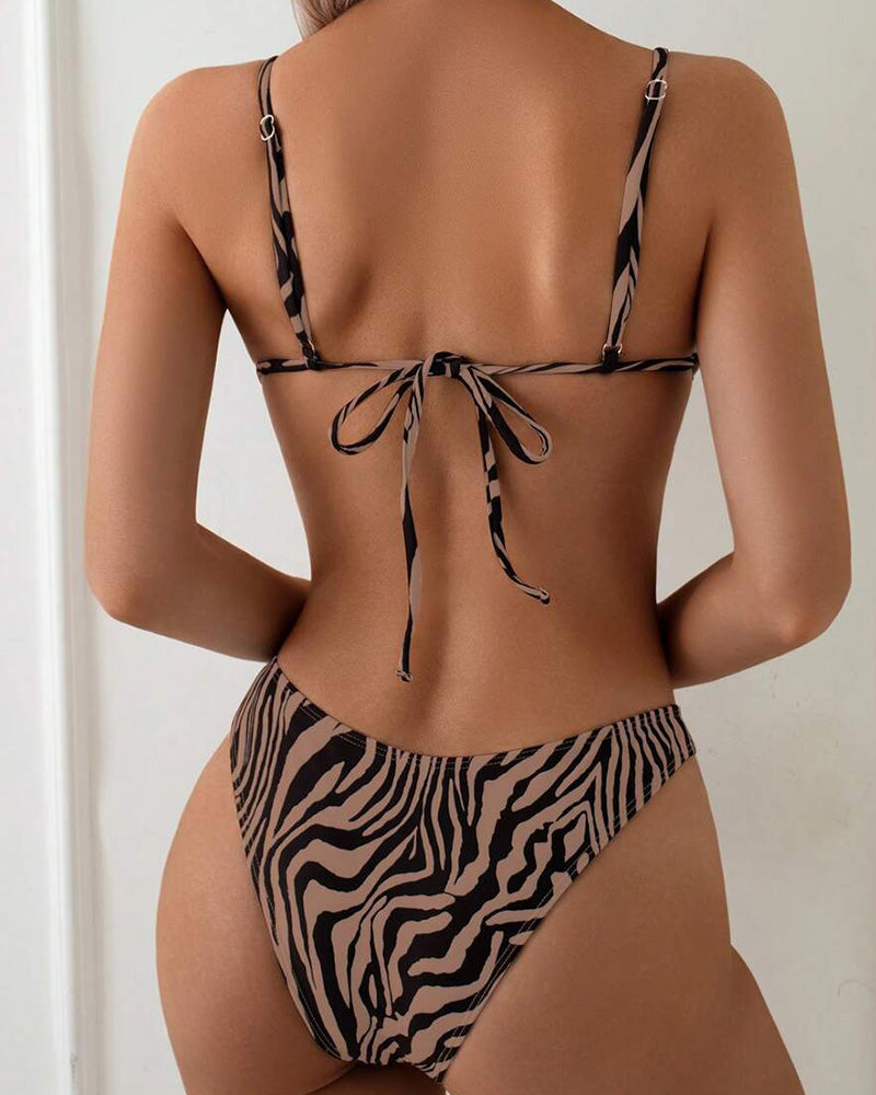 Bikini Stampato Zebra Sexy Legato