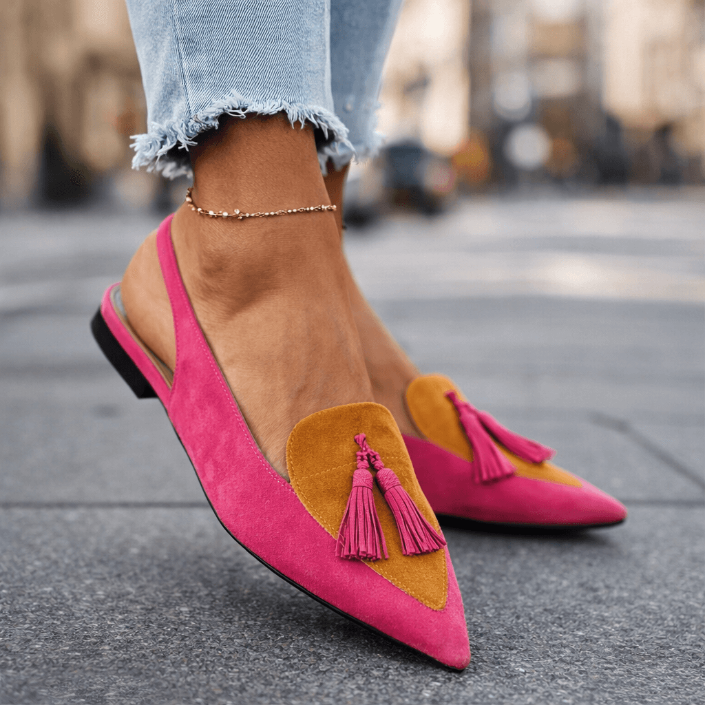 Eliza | Sandali con cinturini e pon pon