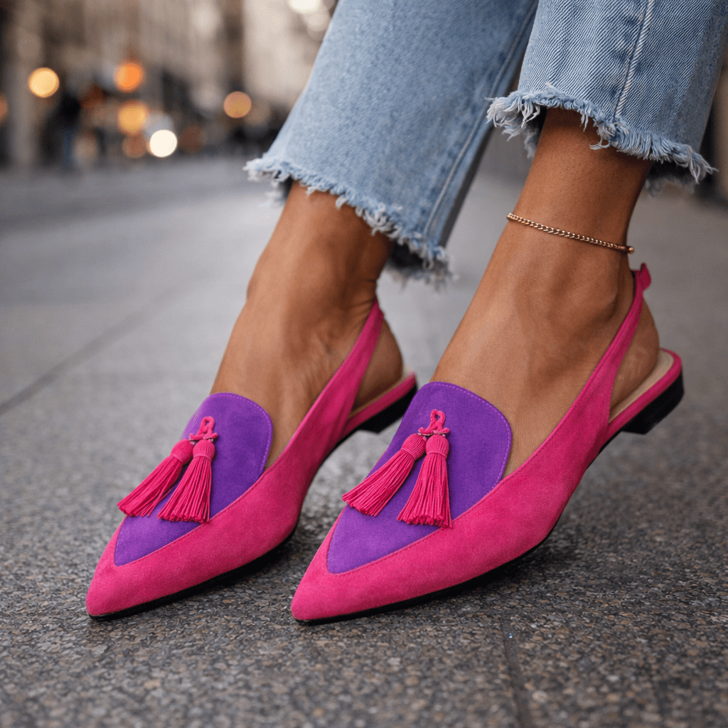 Eliza | Sandali con cinturini e pompon