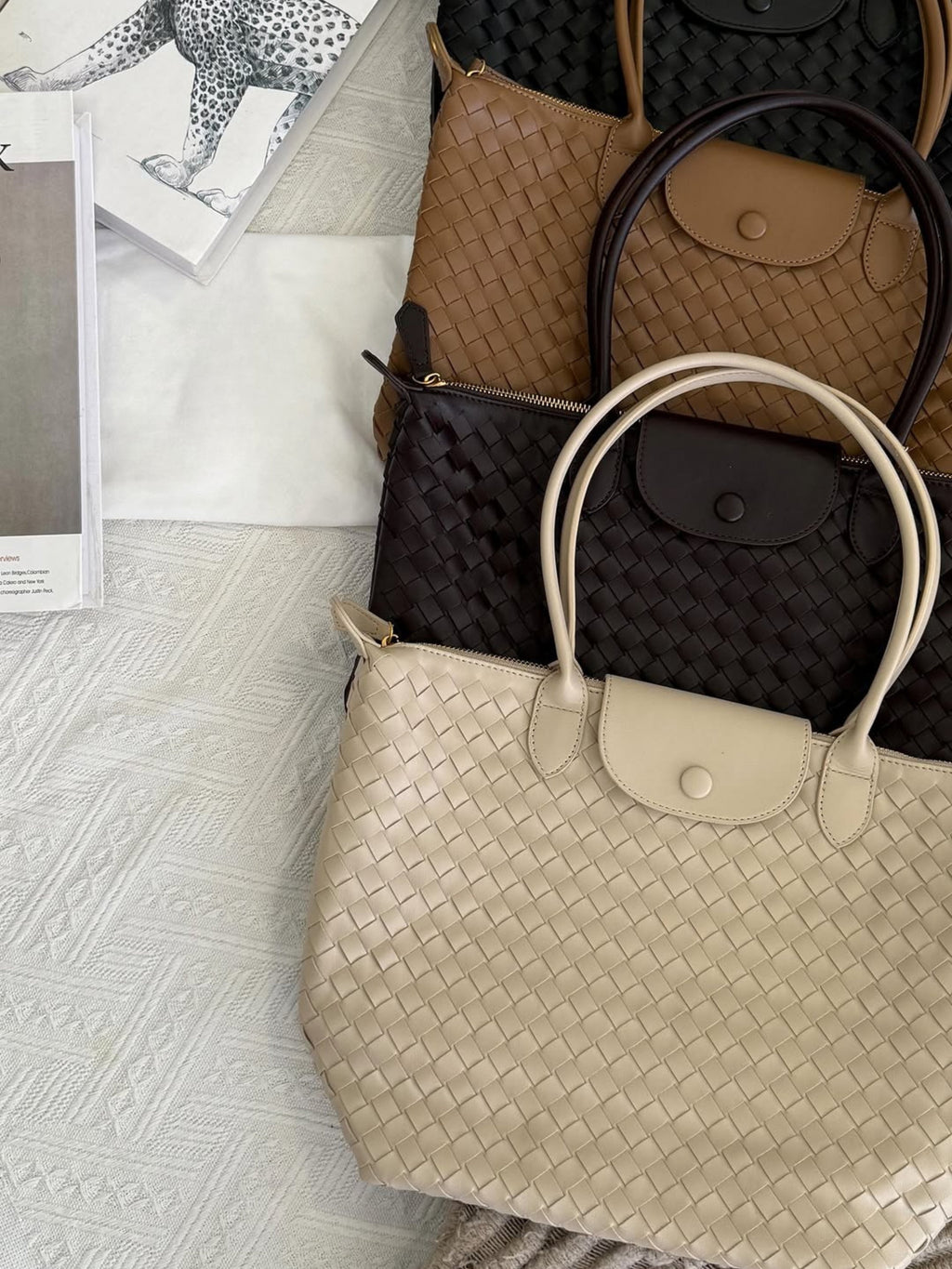 Isabelle | Borsa Tote Spaziosa Intrecciata per Tutti i Giorni