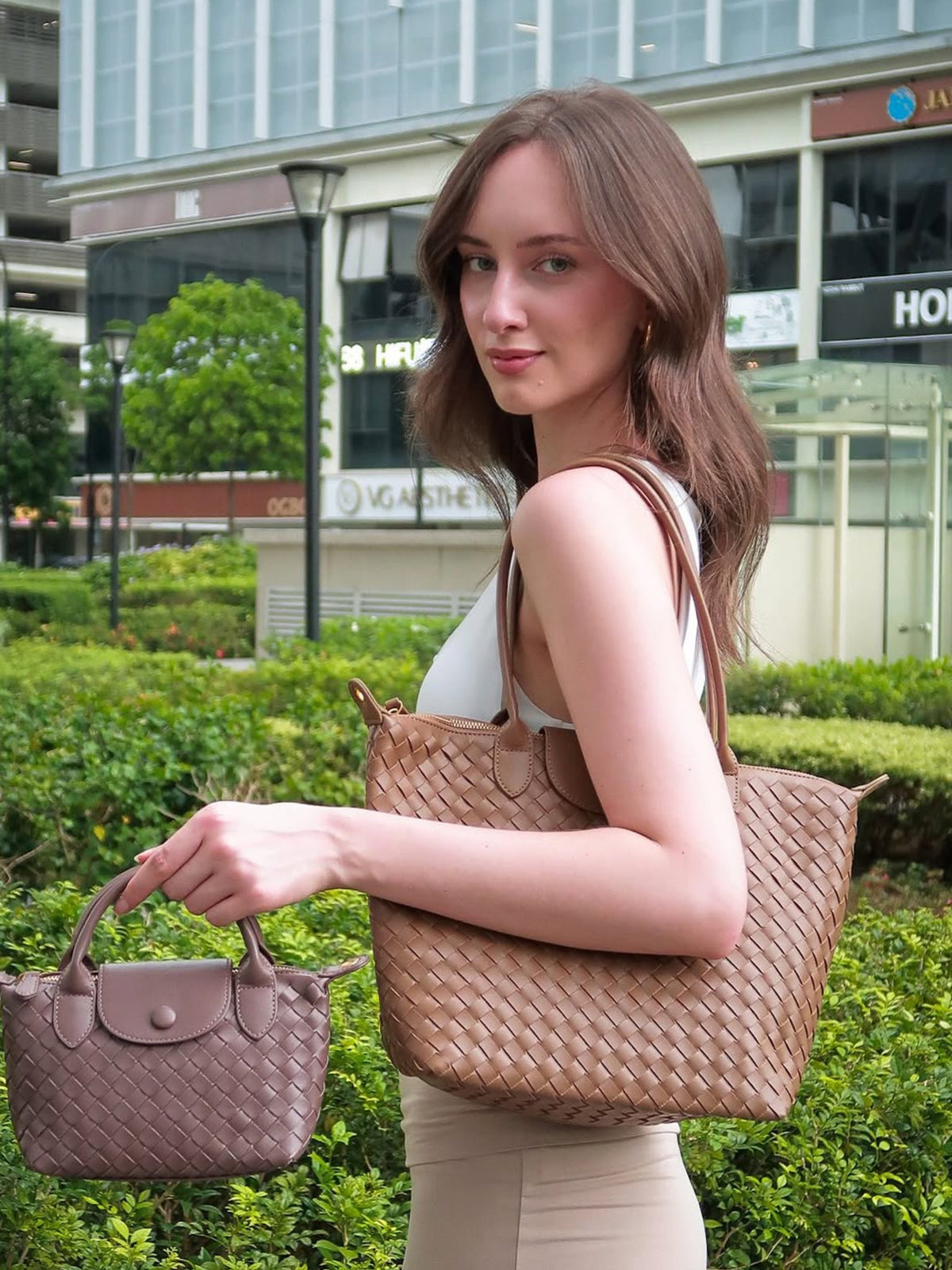 Isabelle | Borsa Tote Spaziosa Intrecciata per Tutti i Giorni