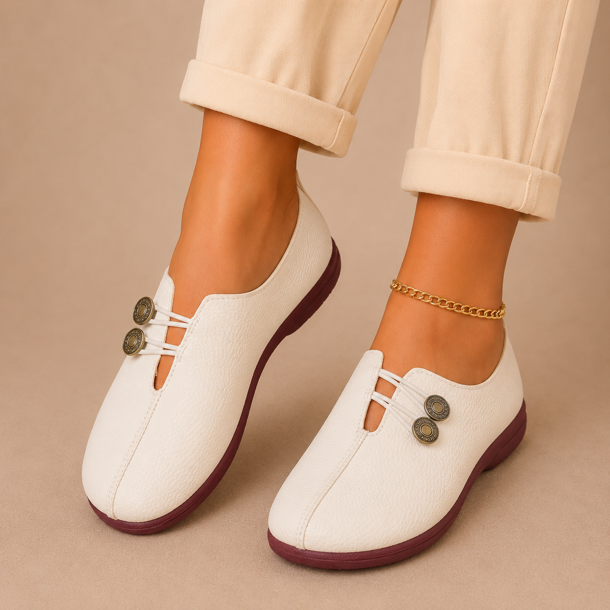 Rosa - Scarpe Basse Morbide con Dettaglio