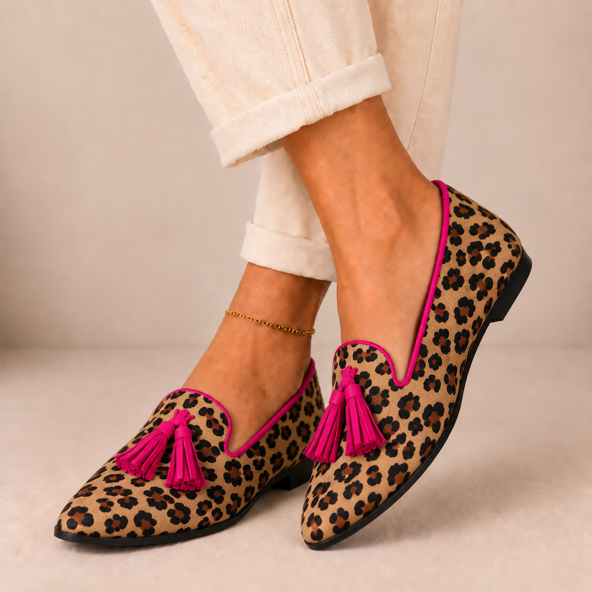 Gelly | Mocassini Safari con Stampa Leopardata