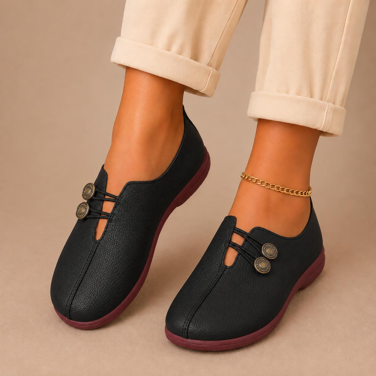 Rosa - Scarpe Basse Morbide con Dettaglio