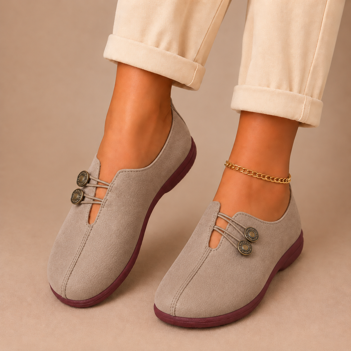 Rosa - Scarpe Basse Morbide con Dettaglio