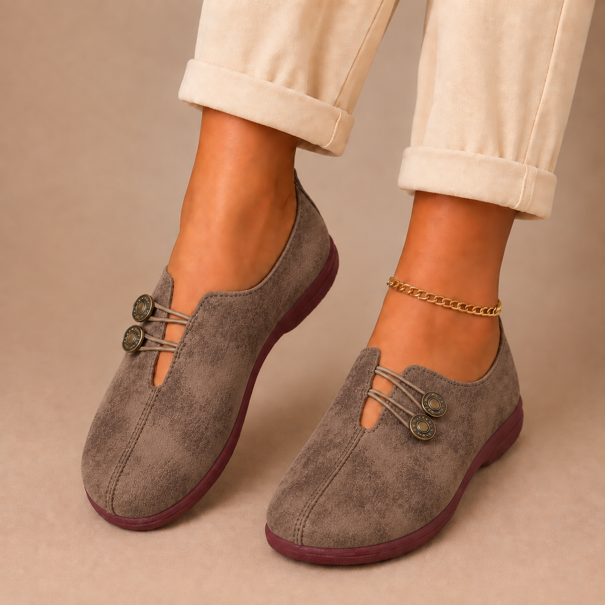 Rosa - Scarpe Basse Morbide con Dettaglio