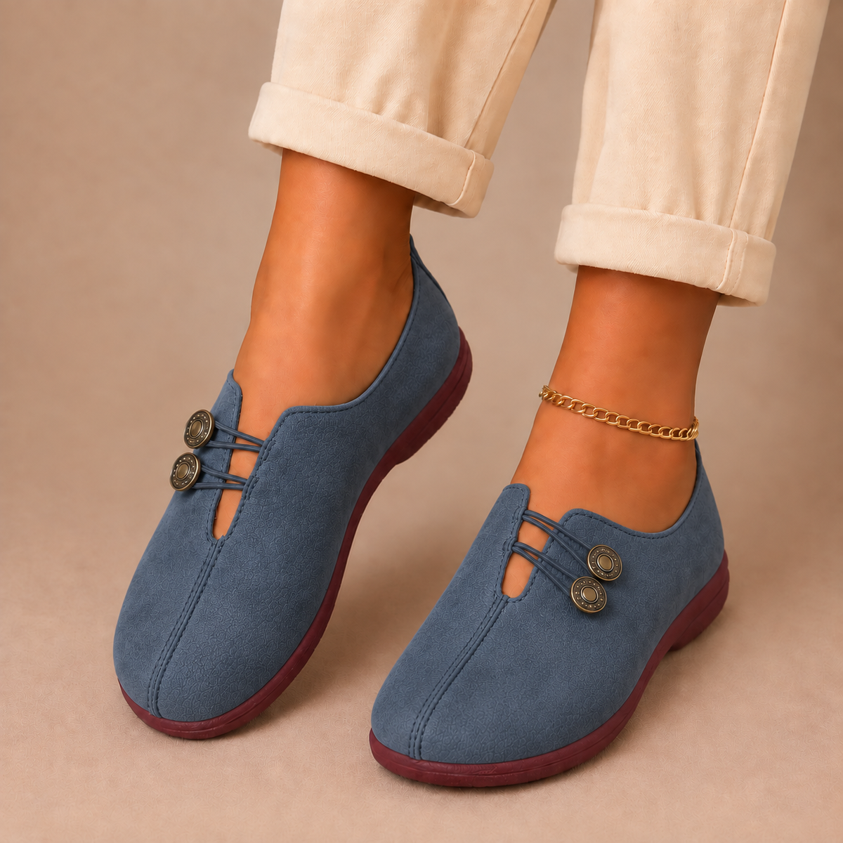 Rosa - Scarpe Basse Morbide con Dettaglio