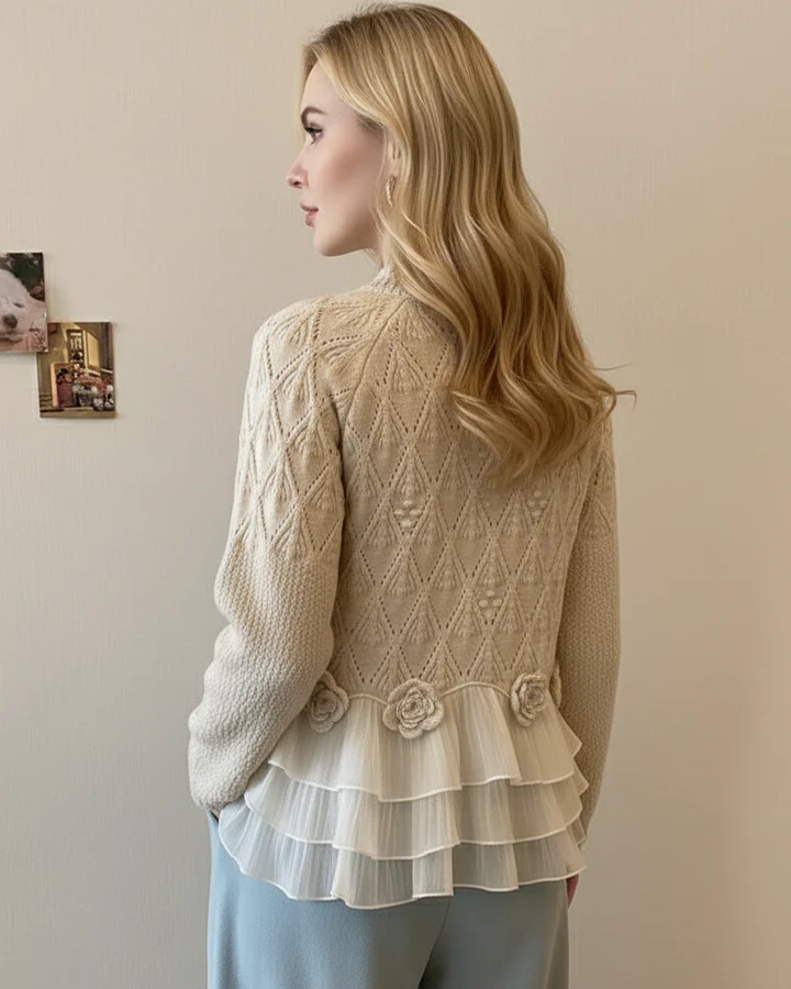 Melinda | Cardigan con Volant
