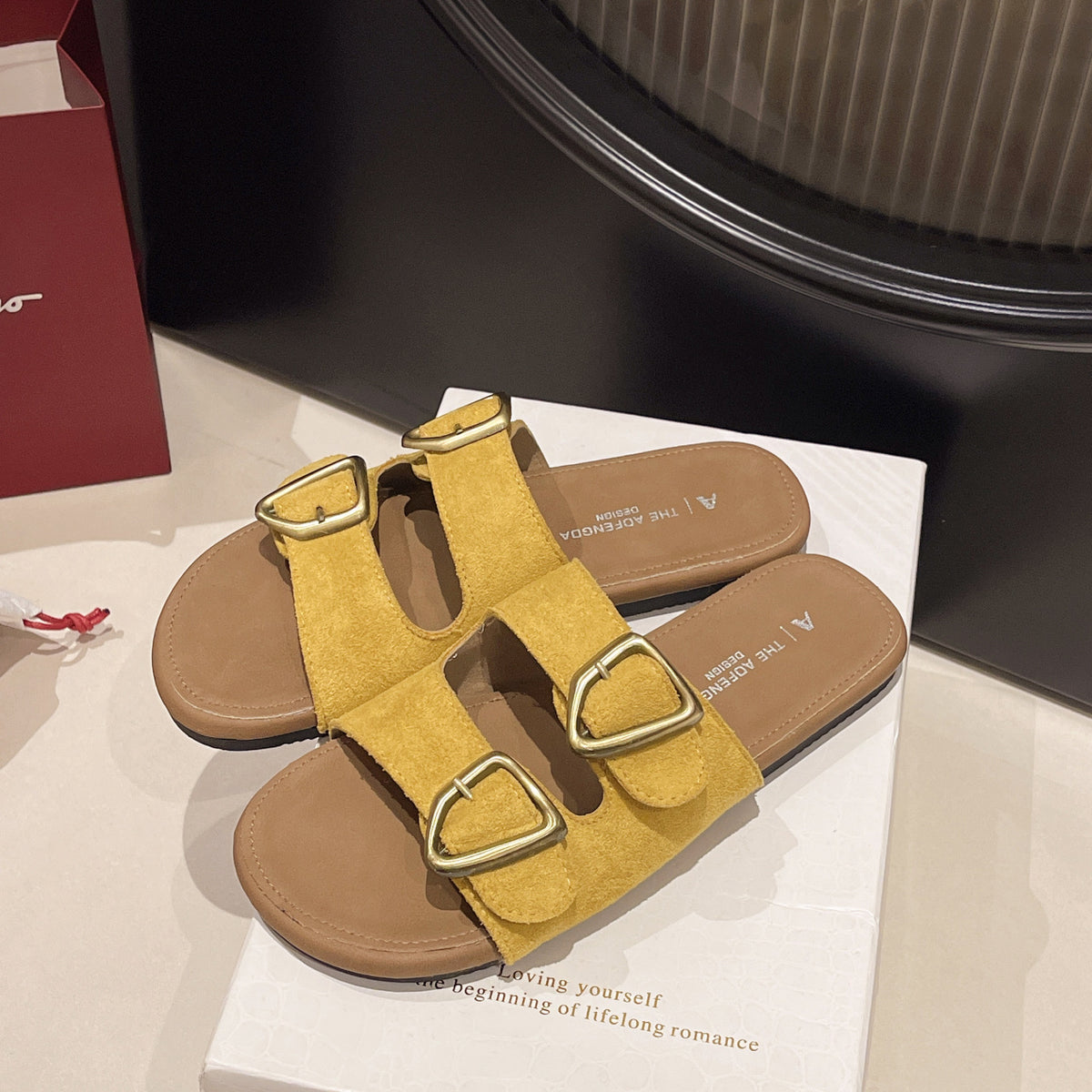 Aurea™- Sandali Comfort con Doppia Fibbia