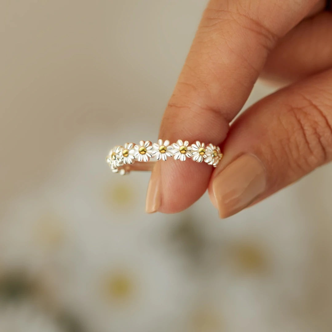 Anello floreale di lusso
