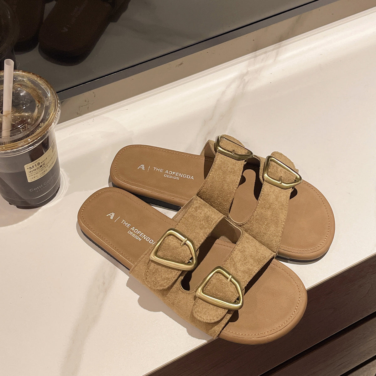 Aurea™- Sandali Comfort con Doppia Fibbia