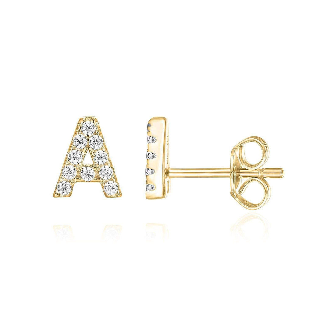 Michela | Orecchini Lettera in Oro 18k