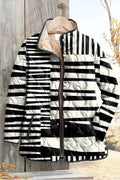 Ulla™ | Giacca trapuntata in mix di righe