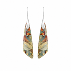 Vintage Earrings with Natural Stone