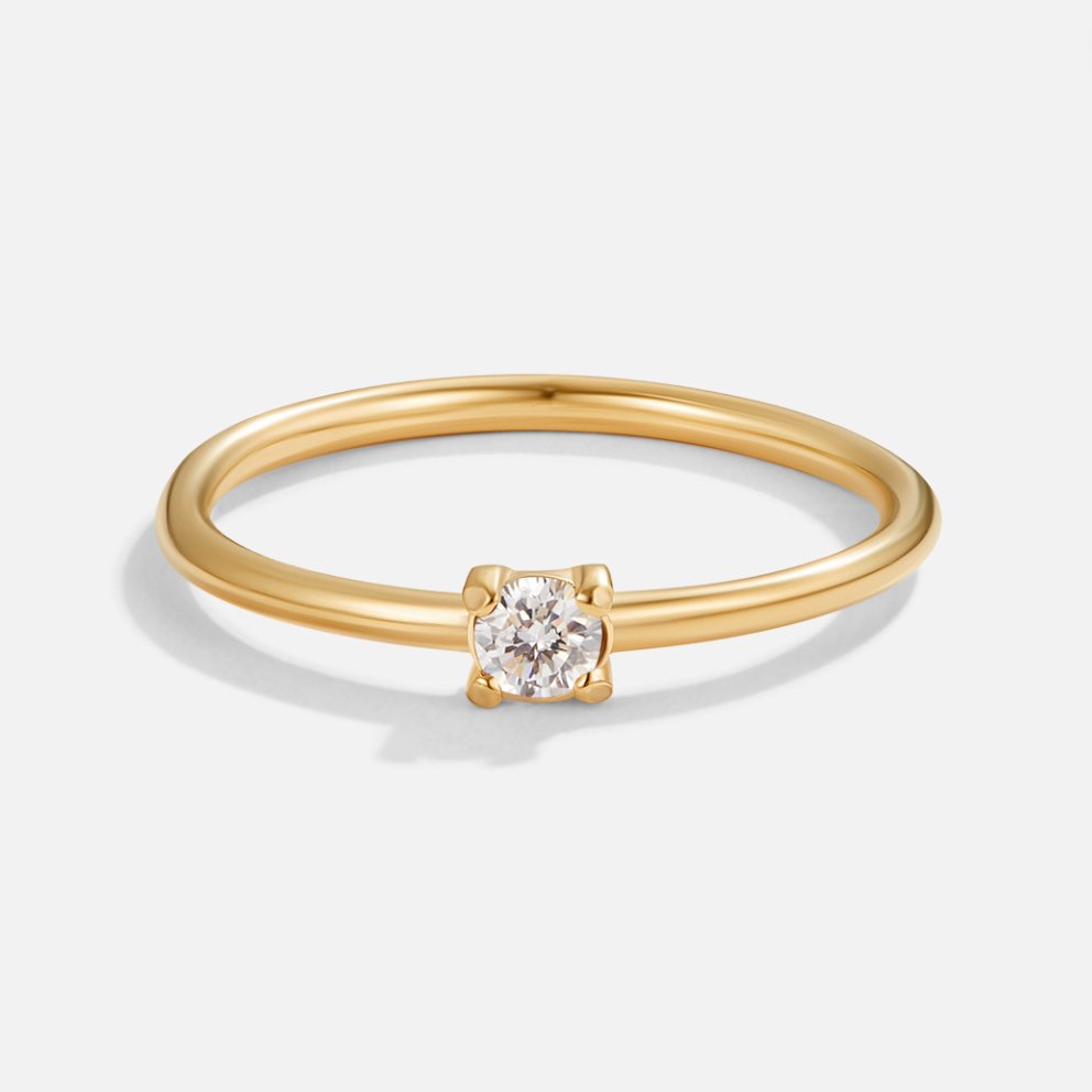 Anelli in oro con pietra di nascita