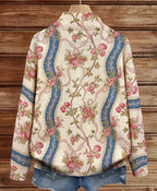 Cornelia™ | Cardigan con rose rampicanti