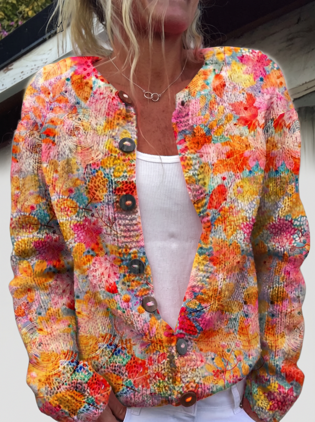 Helena™ | Cardigan con mare di fiori