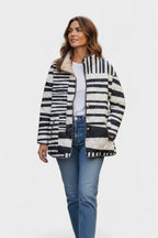 Ulla™ | Giacca trapuntata in mix di righe