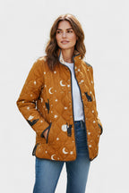 Wibke™ | Giacca imbottita con gatti e lune