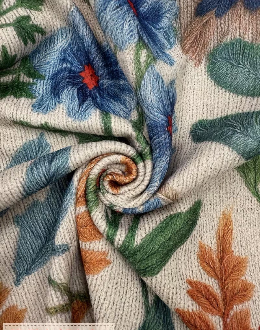 Heike™ | Cardigan con fiori folkloristici